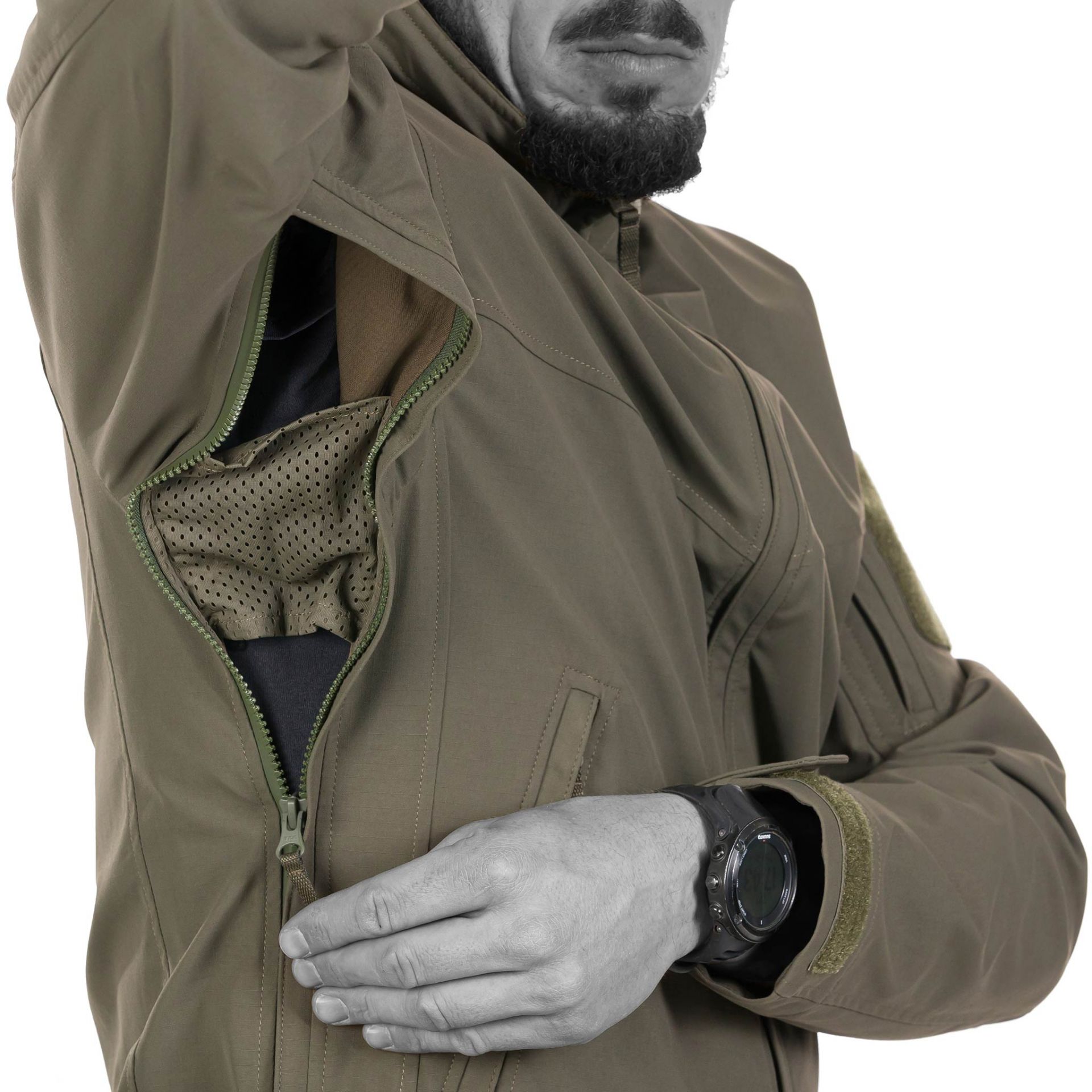 Tactical jacket with side on sale zipper